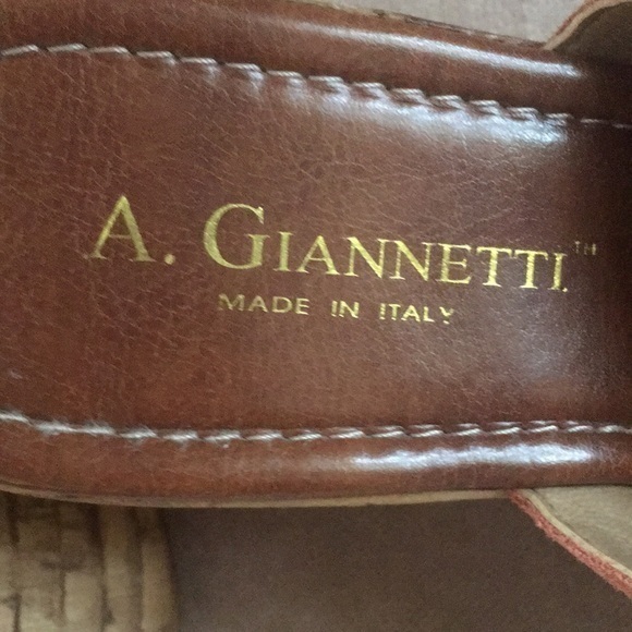 A Giannetti sandals in peach suede - Picture 7 of 8